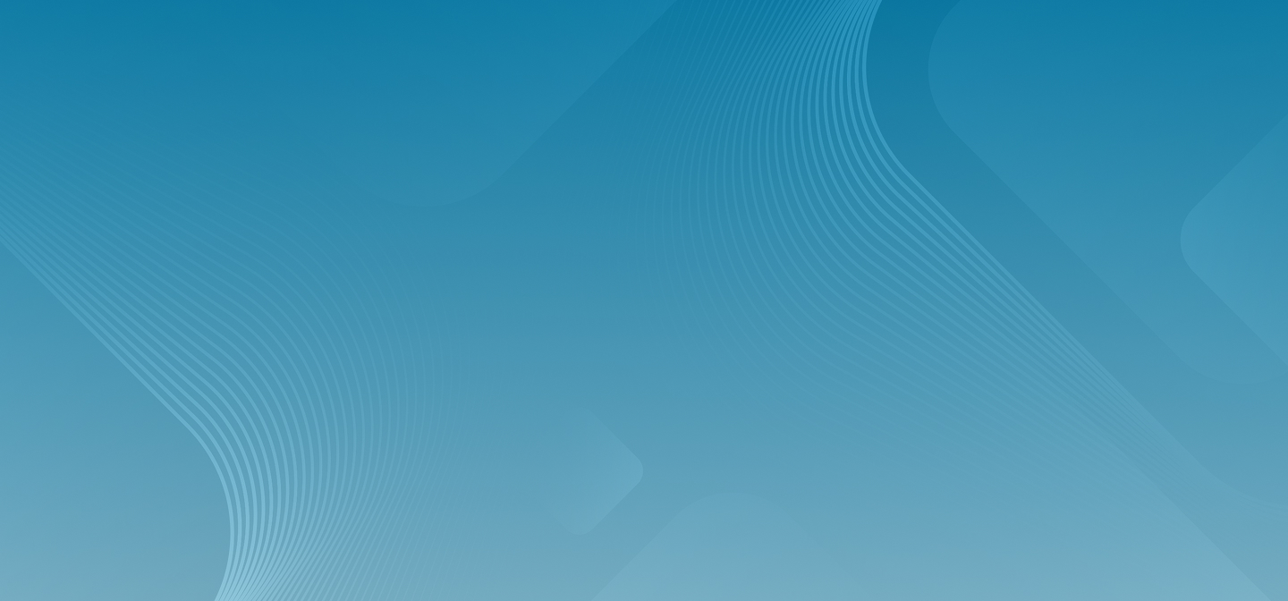 Gradient blue background with subtle curving white lines forming abstract wave patterns, creating a serene and fluid design.
