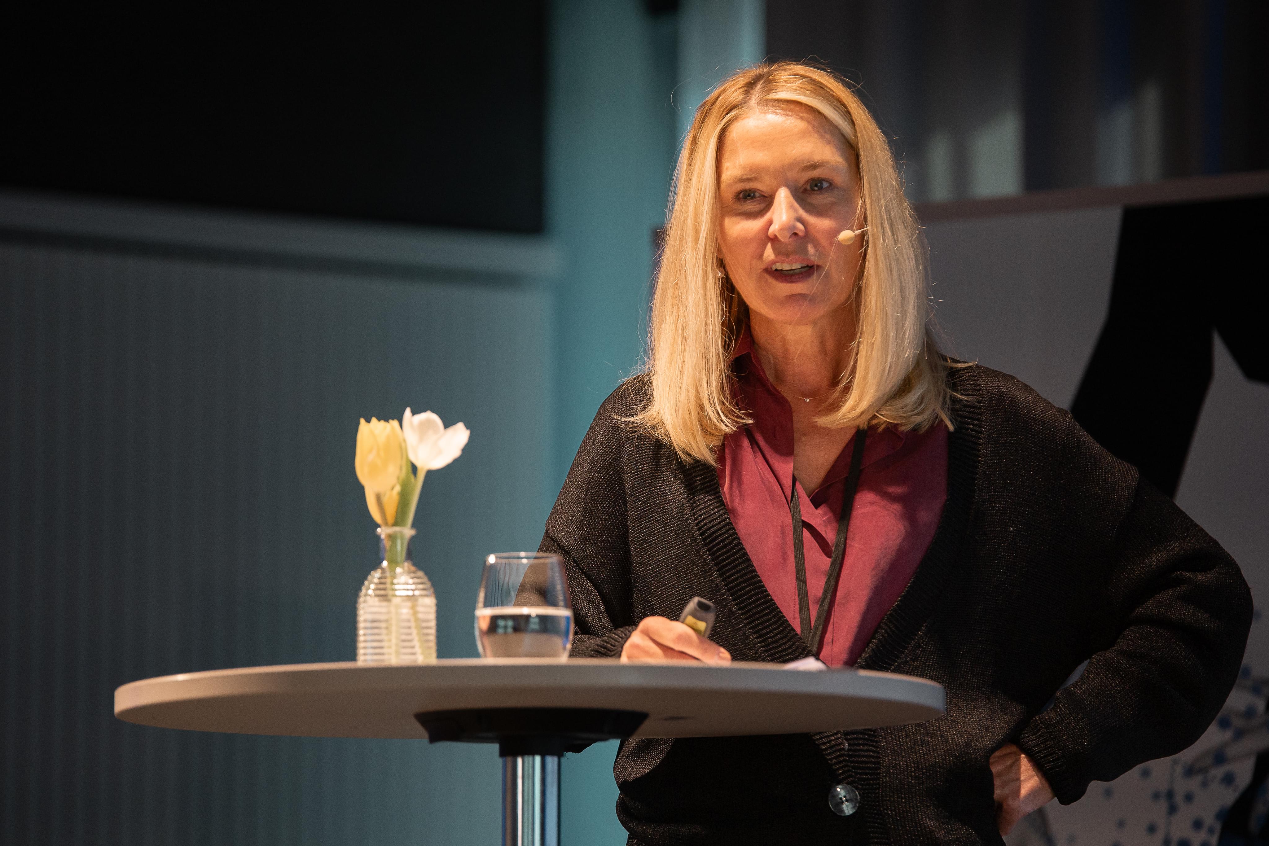 Claudia Wintersteiger on stage