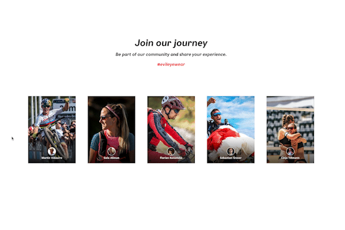 Ein animiertes Gif welches die neue Athleten-Sektion präsentiert.